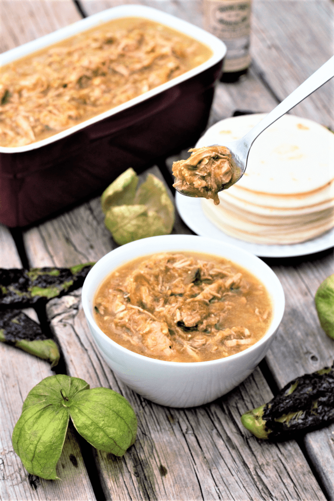 Green chile trades tomatoes for tomatillos and beef for pork, all slow-simmered & loaded with freshly roasted green chiles for the most delicious stew!