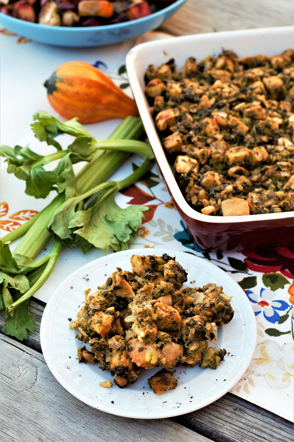 Oyster stuffing is my tried-and-true favorite Thanksgiving dish! This recipe finds a place on our table every year as a buttery, savory, rich indulgence.