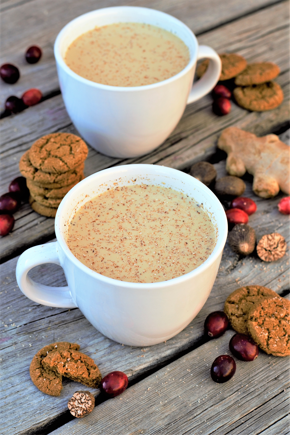 Whisk up a big pot of spicy-sweet warm comfort with molasses, fresh ginger, & nutmeg for everyone to sip while you decorate your house, gingerbread or real!