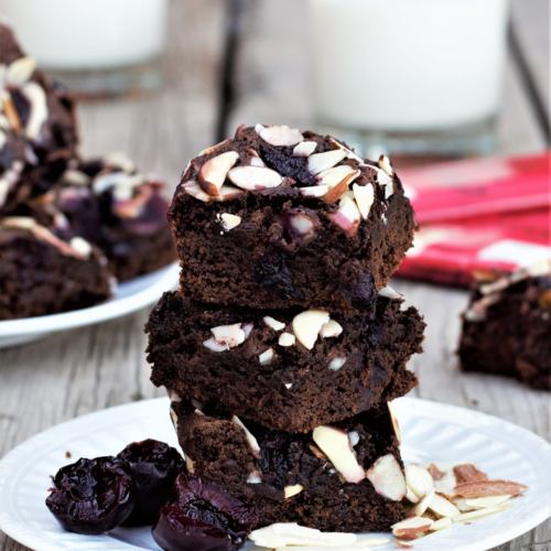 Loaded Cherry Almond Brownies Mountain Cravings